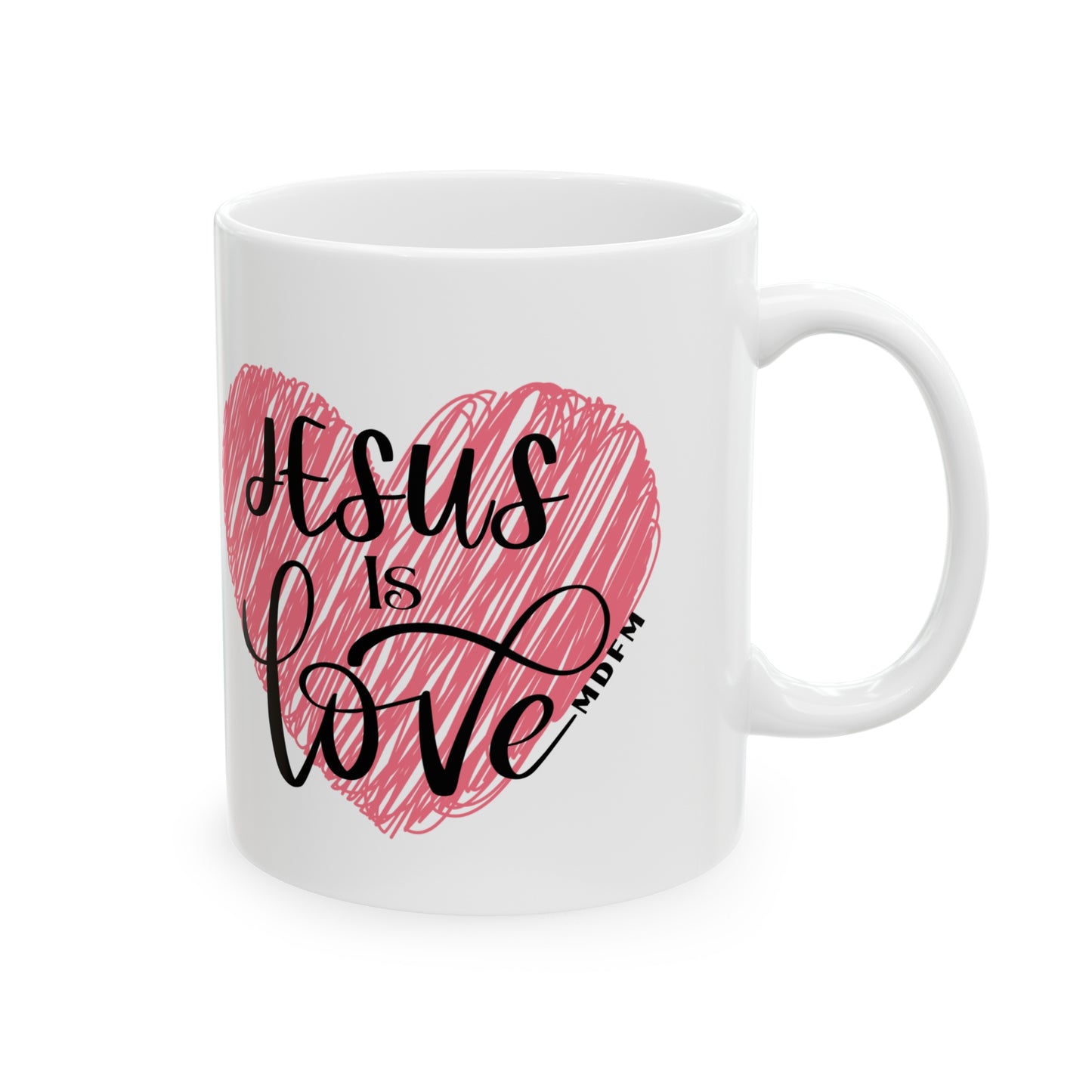 Jesus is love Ceramic Mug, 11oz