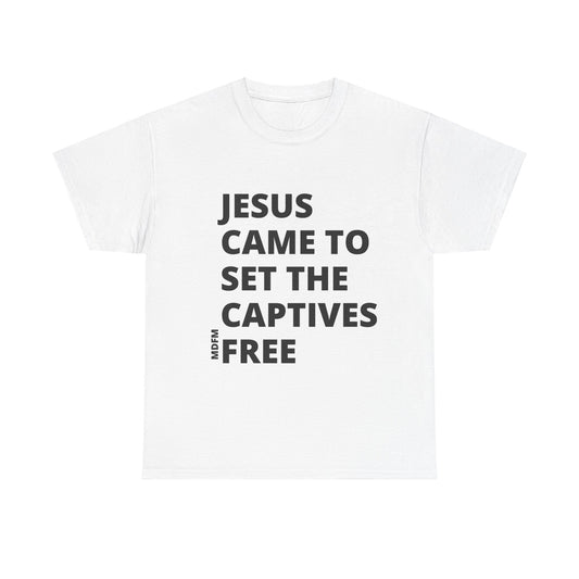 Jesus Came To Set the Captives Free Unisex Heavy Cotton Tee