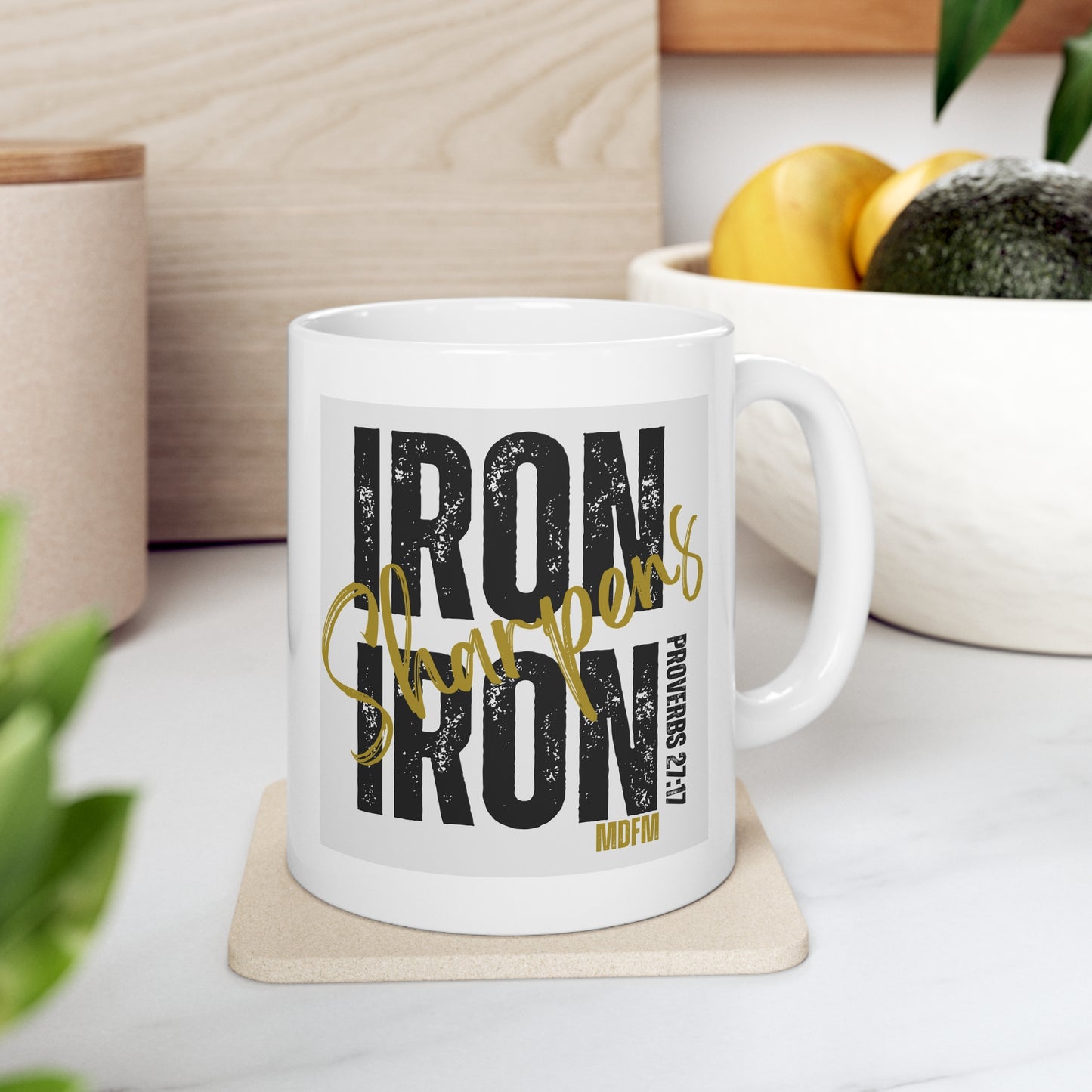 Iron sharpens iron Ceramic Mug, 11oz