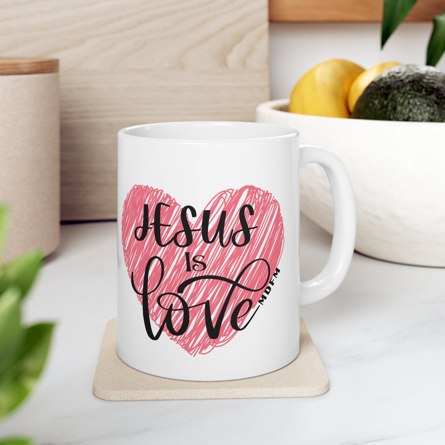 Jesus is love Ceramic Mug, 11oz